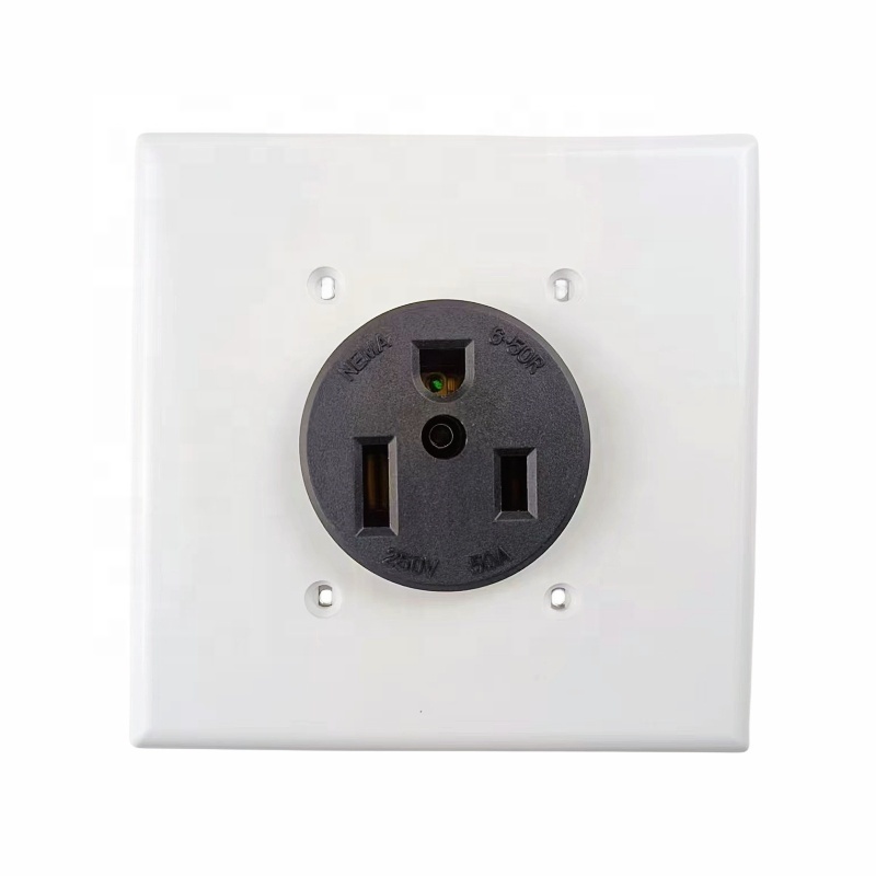 Free sample white 1 gang pvc decora switch cover round hole dryer receptacle wall plates