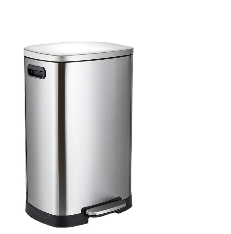 2023 Hot Sales Kitchen Stainless Steel Dustbin 38 Liter 50 Liter 13 Gallon Trash Can with Lid