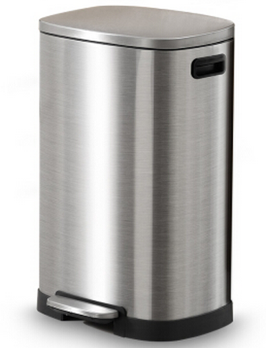 2023 Hot Sales Kitchen Stainless Steel Dustbin 38 Liter 50 Liter 13 Gallon Trash Can with Lid