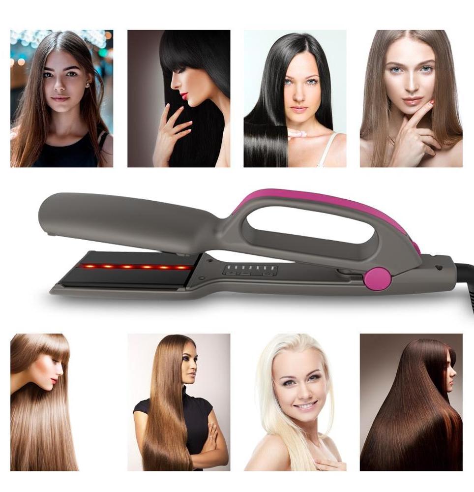 Hot Sale Professional Digital Infrared Fast Hair Straightener with 2.3 Inch Tourmaline Ceramic