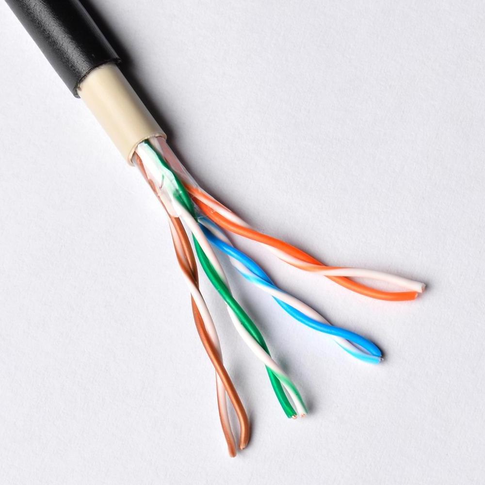 Triumph Cable Cat5 UTP cat5e copper 24AWG double jacket PVC PE jacket cat 5e outdoor telephone network CAT 5 cable