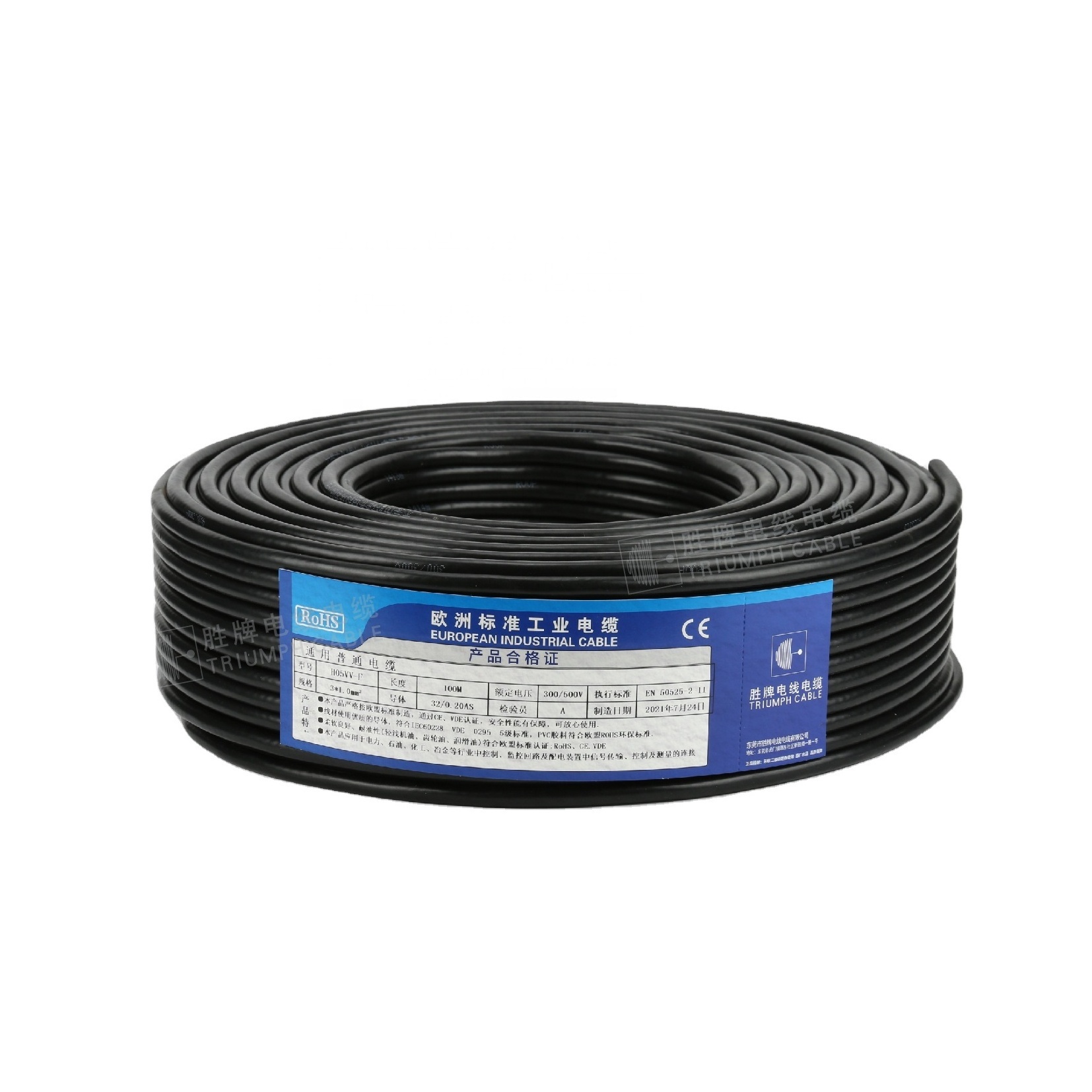 Free sample  H05Z1Z1-F 2.5MM VDE approved wire  Low Smoke zero Halogen  Power cable with VDE standard