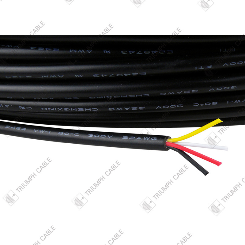 Triumph Cable multie core strand wire electric wires cables UL2464  28 AWG 5 core PVC insulation