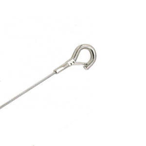 Wholesale 1.5mm Lighting suspension kit stamping nickel plating alloy snap hook for hanging steel wire