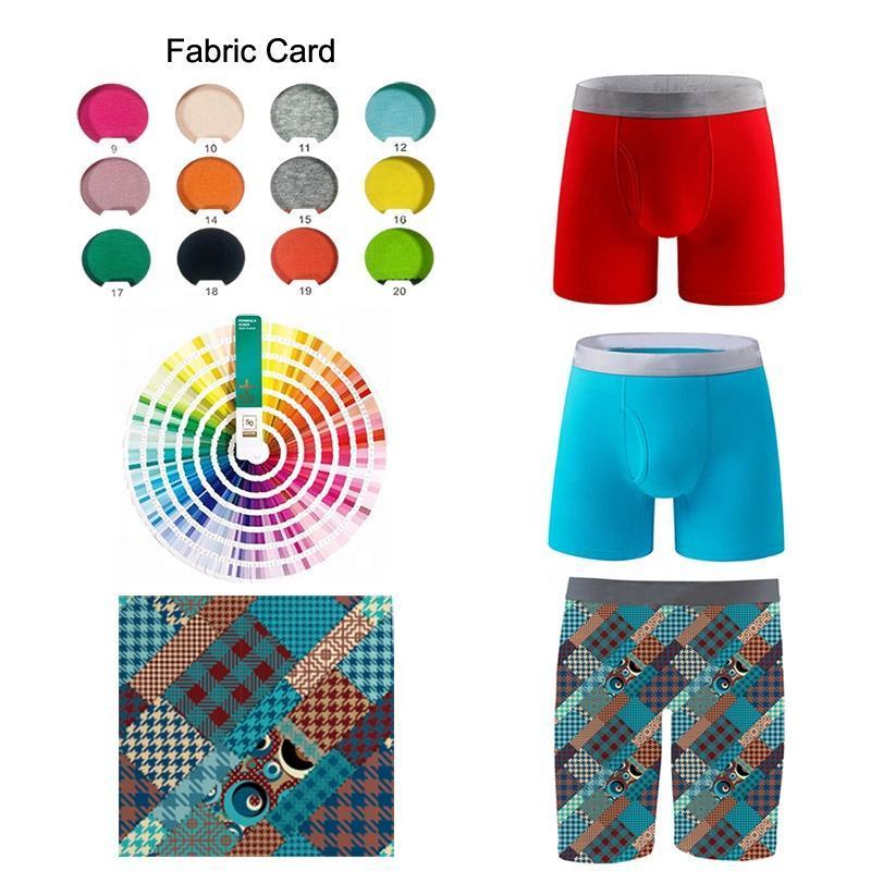 Breathable Sports Boxers Briefs Plus size Men's Underwear Solid Silk Men Boxer Briefs For Men