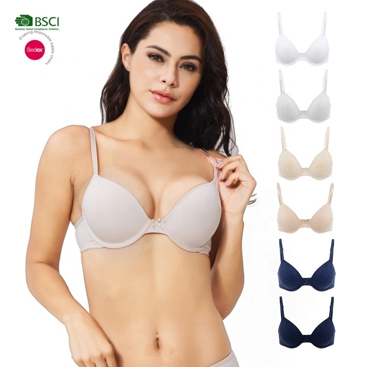 OEM Factory Girls Bras Cotton T-Shirt Comfortable Push Up Bra Women Underwear