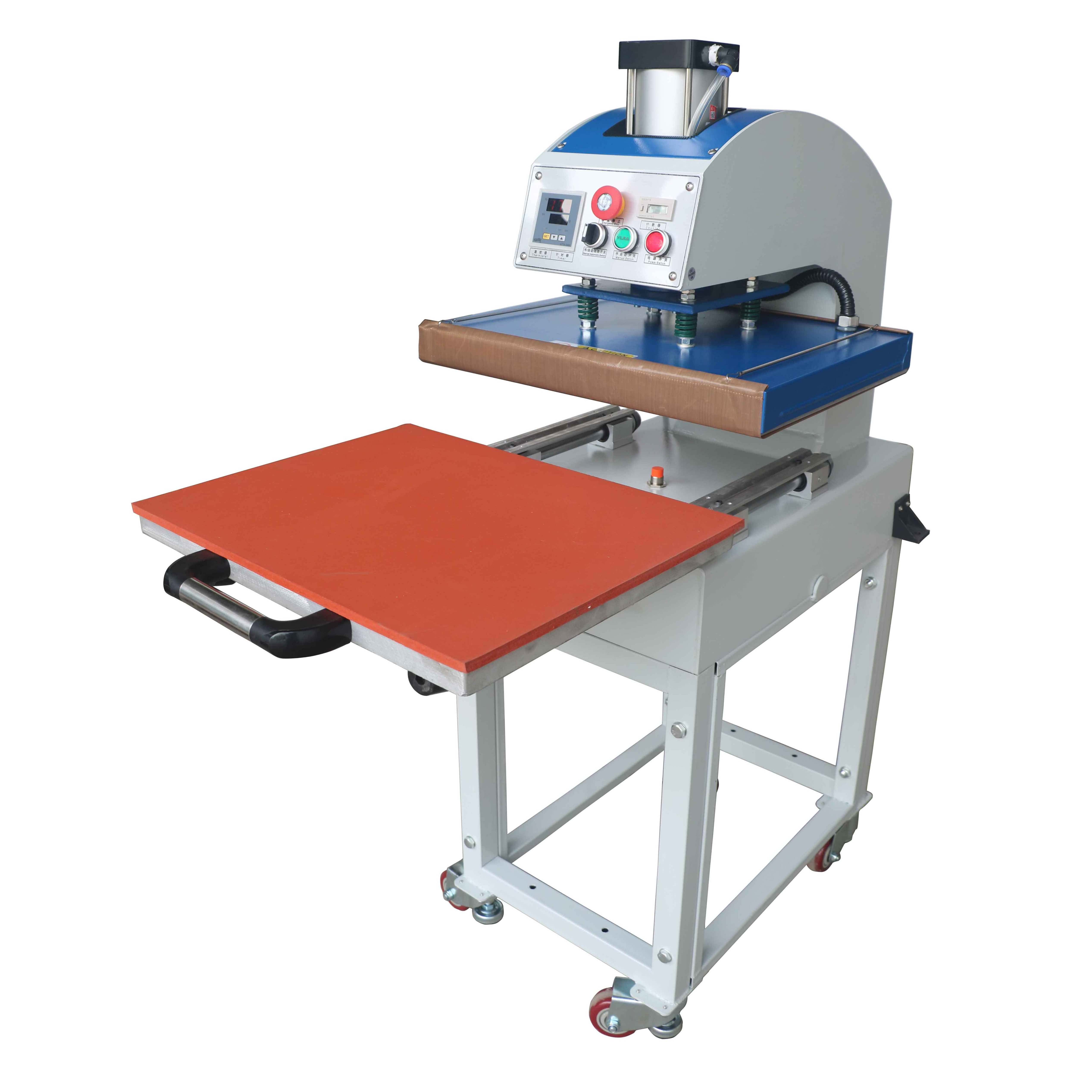 STC Automatic pneumatic drawing out single station T shirt heat press machine