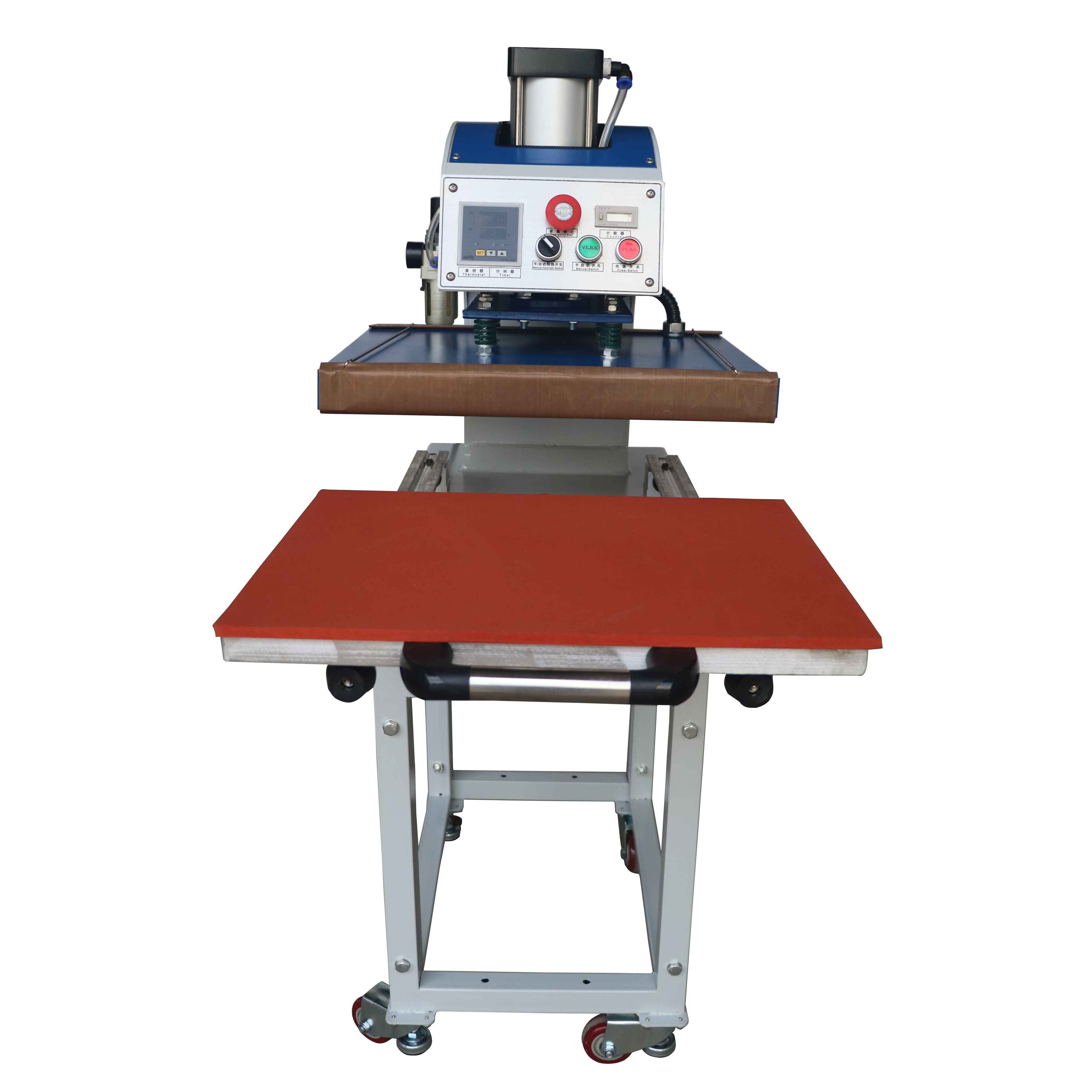 STC Automatic pneumatic drawing out single station T shirt heat press machine