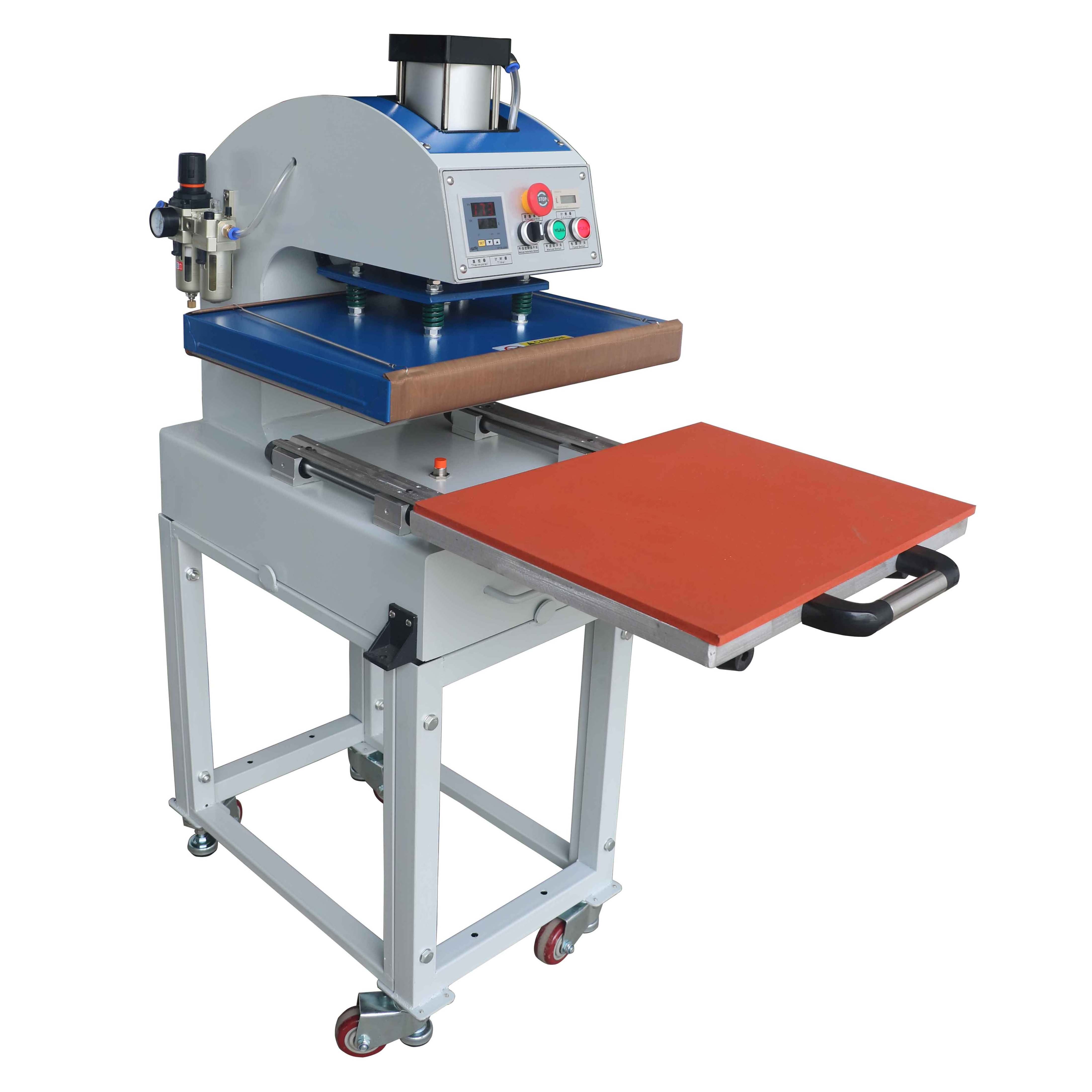 STC Automatic pneumatic drawing out single station T shirt heat press machine