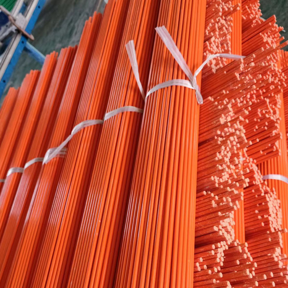 Fiberglass Orange Snow Stakes Pultruded FRP Pole