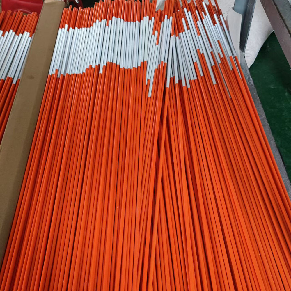 Fiberglass Orange Snow Stakes Pultruded FRP Pole