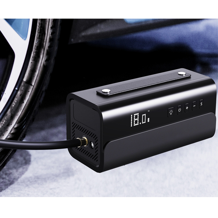 Innovative Wireless Car Tire Inflator Rechargeable Mini Electric Air Compressor Inflatable Air Pump With LED Lamp Power Bank