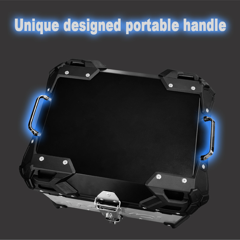 HKS 45L hand food side bag motorcycle delivery box luggage pannier alloy top case trunk motorcycle tail boxes for scooter sale