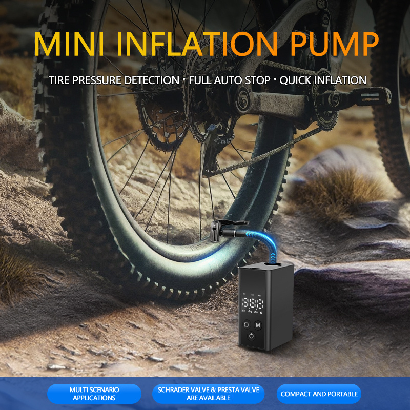 New Arrival Air Mattress Pump Inflatable Electric Mini Tyre Air Pressure Pump Car Portable Automatic Digital Tire Inflator