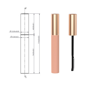 Sungpower Custom Empty 5g Plastic Mascara Tube Liquid Container Plastic Tube 5ml With Brush Eye Lash Brush Bottle