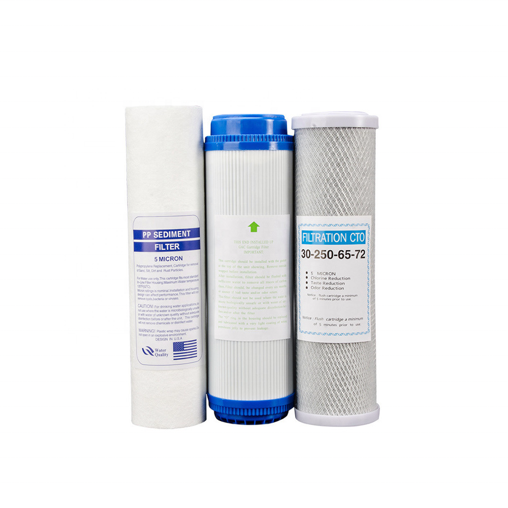 5 Micron Pp Spun Carbon Block Water Purifier Set Household Polypropylene Water Filters Cartridge For Home Use Filter Cartridge