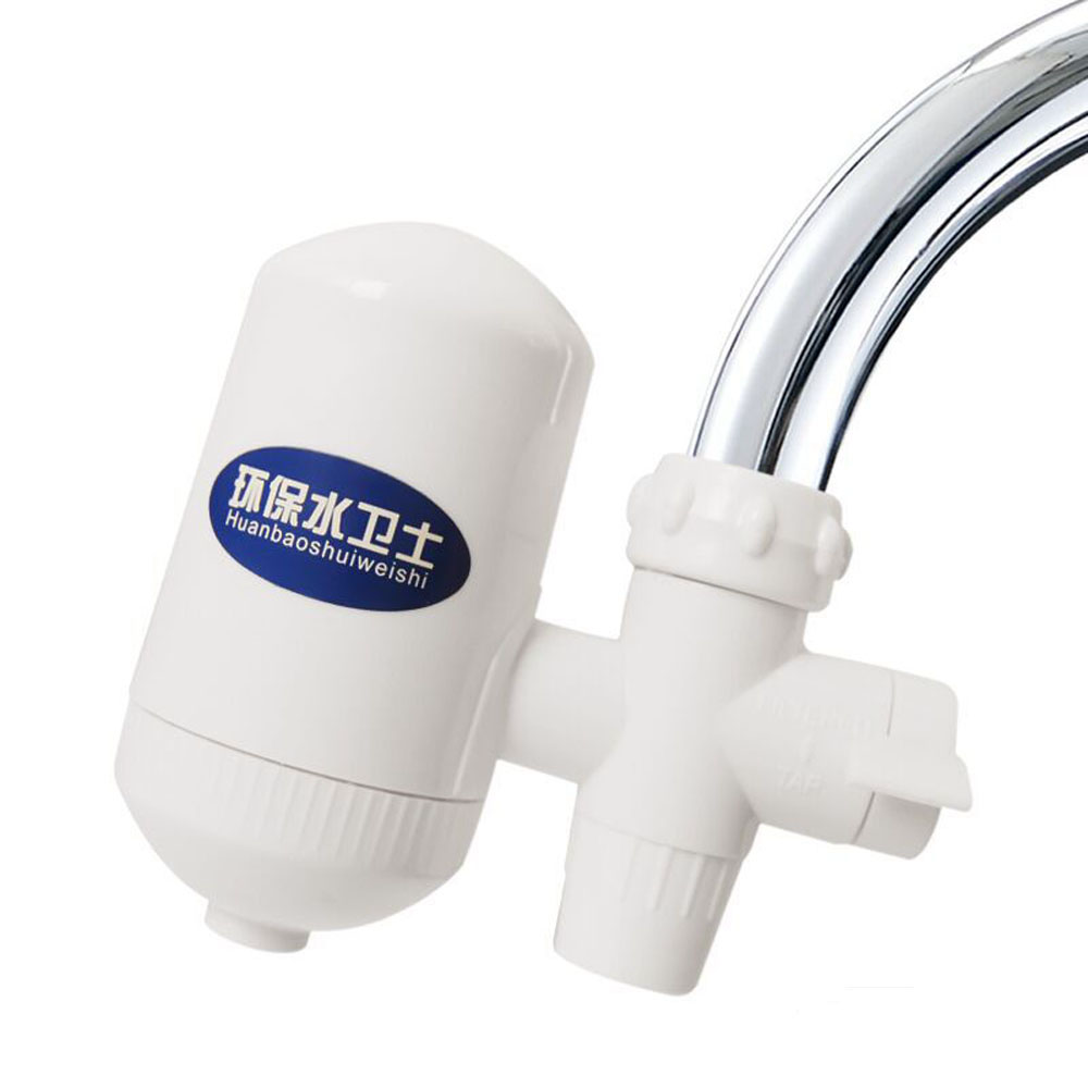 Household Replacement Cartridge High Pure Water Purify Filtration Purifier Ceramic White Abs Kitchen Faucet Water Filter