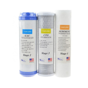 Pp Filter Cartridge Cto Gac Water Filter Cartridge For Undersink Reverse Osmosis System