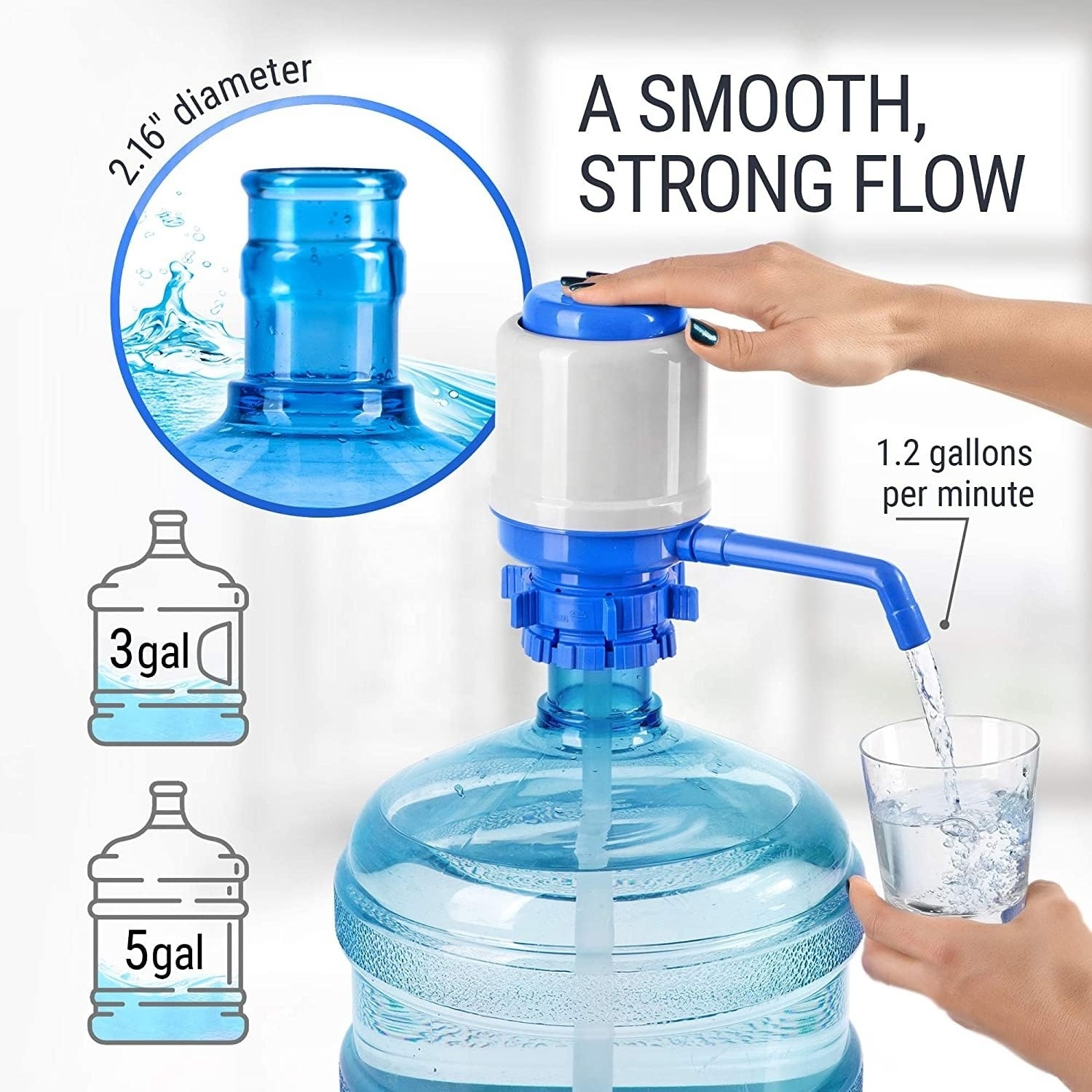 Factory Wholesale Manual Press Dispenser Water Pump Mini Bottled Drinking Water Pump Household Manual Water Pressure Pump