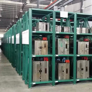 Mold Storage Rack Hoist Crane Mould Shelves, Steel Warehouse Rack for Mould/mold Storage Only 300~400mm Pull In/out Shelves