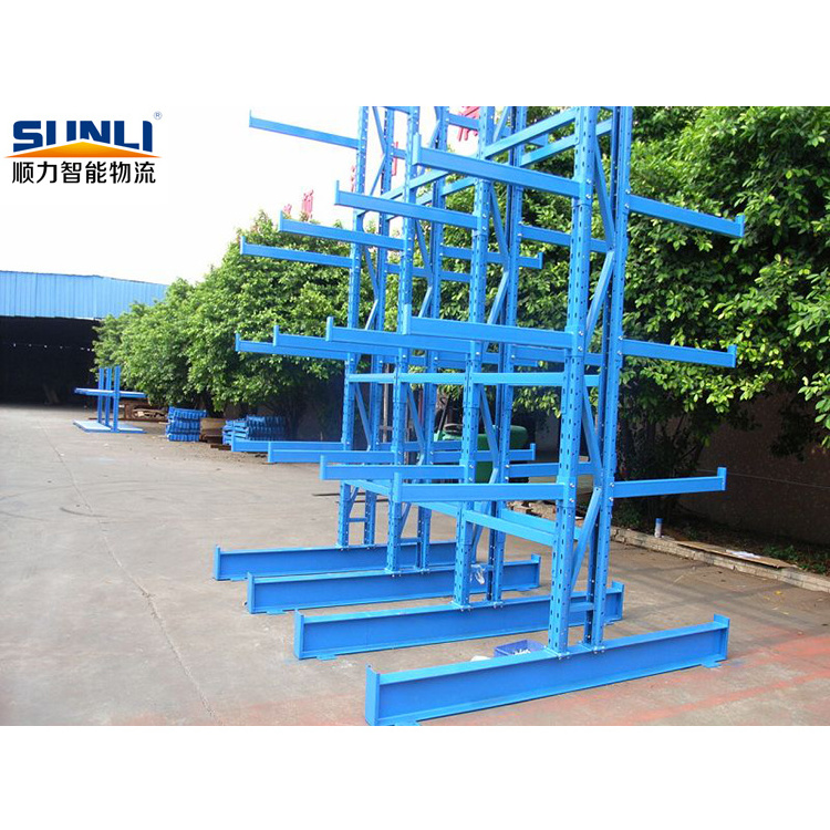 Double side Cantilever Shelving, Pipe Warehouse Storage Rack