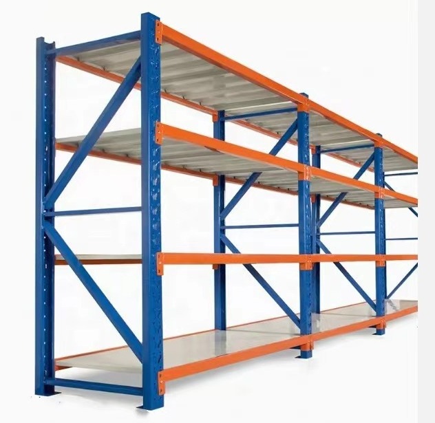 Adjustable Steel Warehouse Shelf Powder Coating Metal Storage Rack for Warehouses Stacking Racks & Shelves