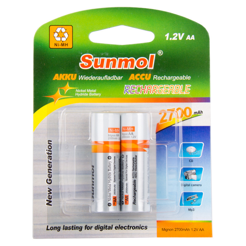 Rechargeable AA Battery Lithium Batteries 1.2 volt Double A Batteries For Remote Control Kids Toys