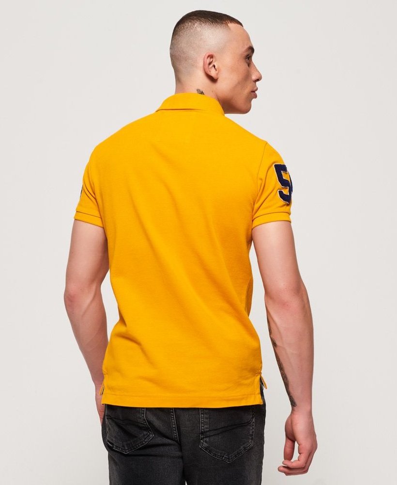 Clothing Mens Wholesale Cheap Short Sleeve Embroidery Yellow Cotton Polo Shirt