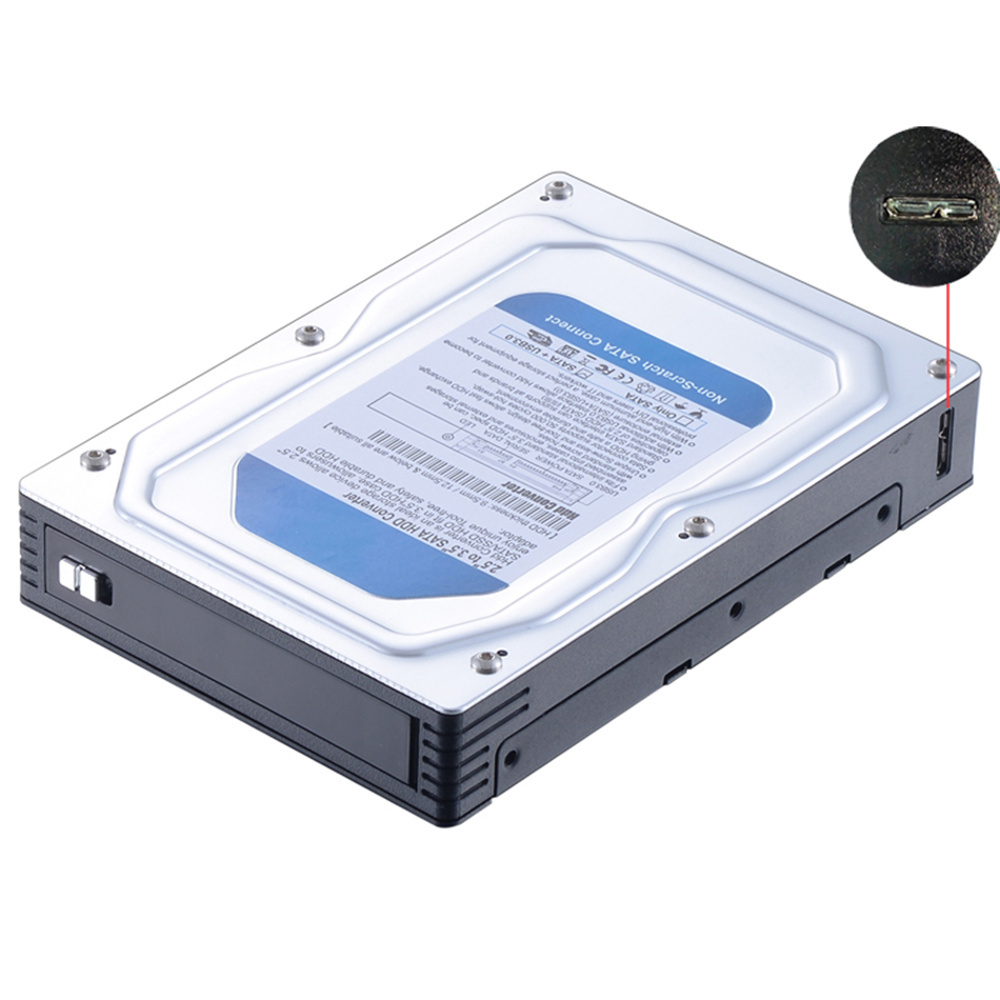 September  pre-order Aluminum Enclosure 2.5 to 3.5 Inch Sata with USB3.0 Hdd Enclosure for Laptop