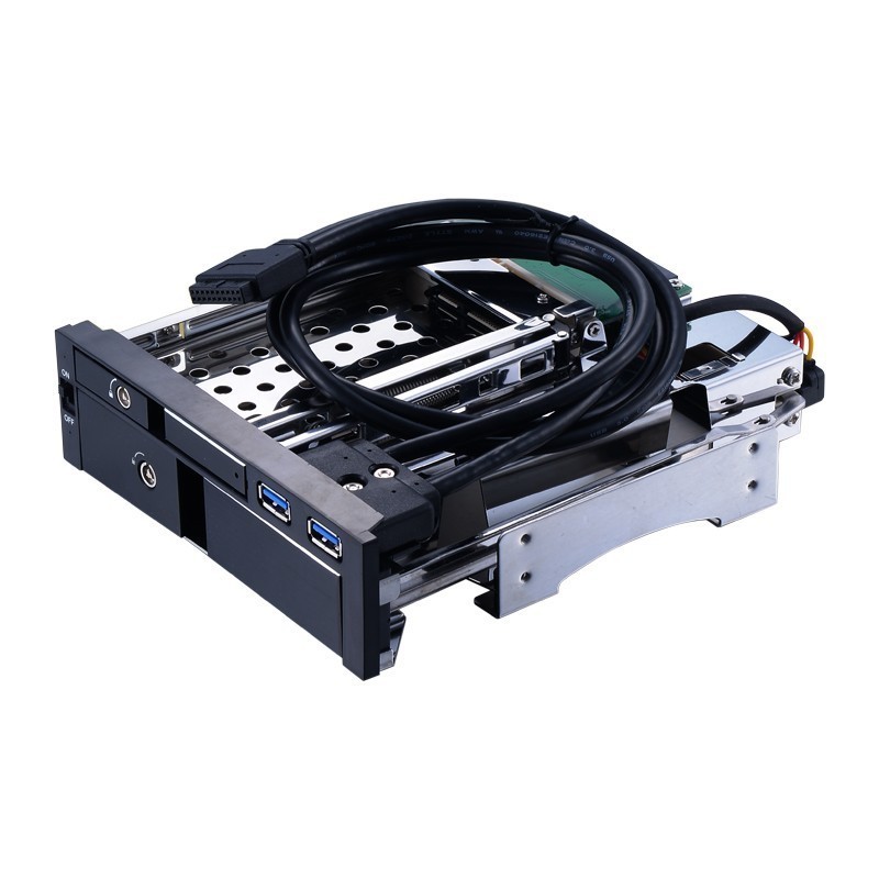 Dual Bay  Inch SATA III Hard Drive HDD & SSD  Internal Rack Enclosure Docking Station with USB 3.0 P