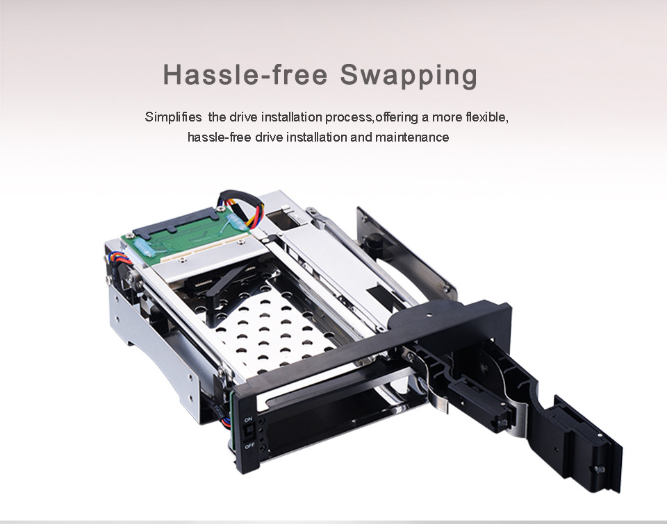 Dual Bay  Inch SATA III Hard Drive HDD & SSD  Internal Rack Enclosure Docking Station with USB 3.0 P