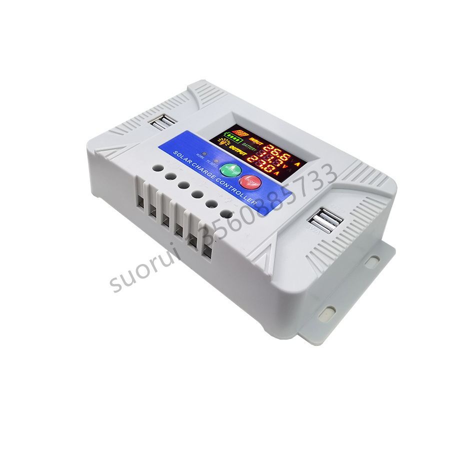 YONGFA SYT3-30A 30A 40A 50A 12V/24V pwm solar  controller 4USB