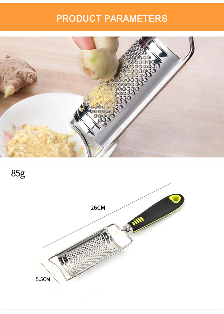 hand stainless steel cheese garlic ginger vegetable  grater plate with sus304 tell