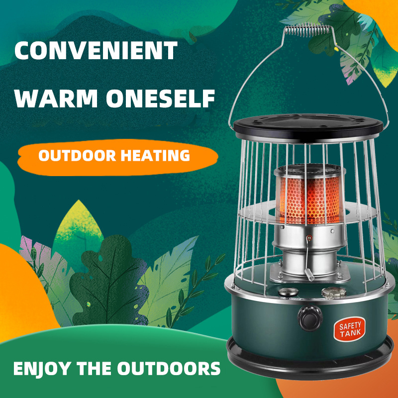 6L Capacity Portable Gas Heater Japanese Kerosene Heater Outdoor Heaters Propane Gas for Ice Fishing Survival Emergency