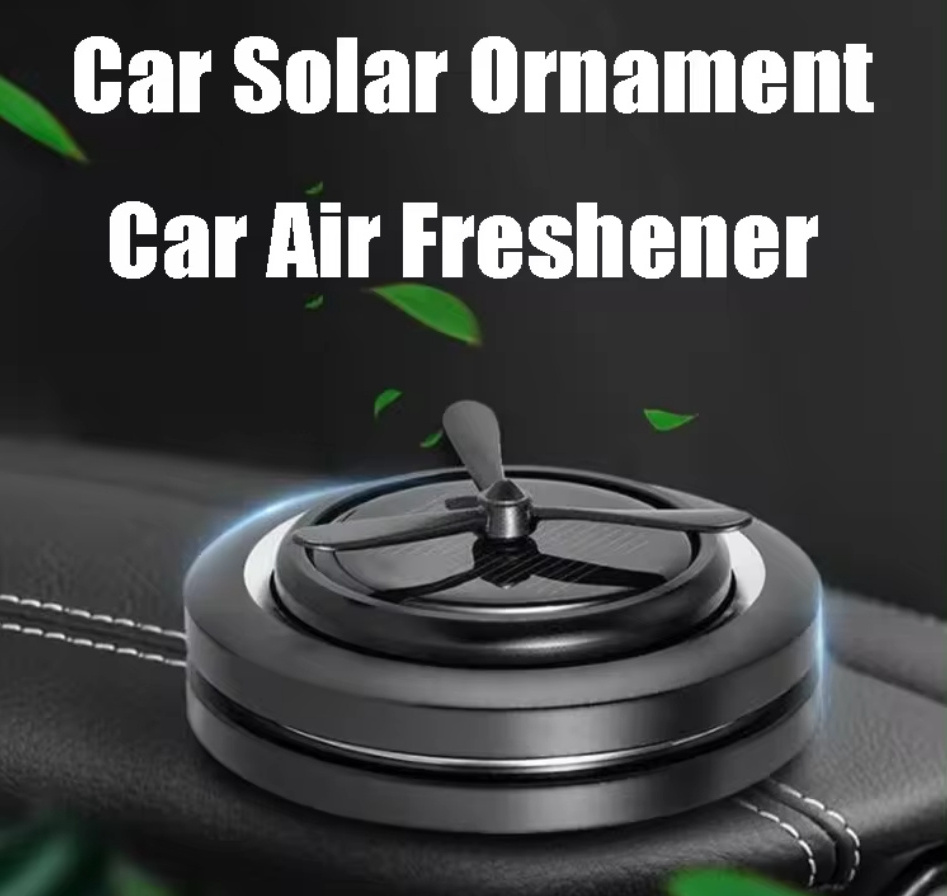 Metal Alloy Car Decoration Solar fragrance  Lasting Spread Aroma Car Perfume Diffuser Air Freshener  for car