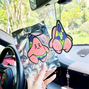 Cheap custom logo scent hanging paper perfume car air freshener decorative car air freshener