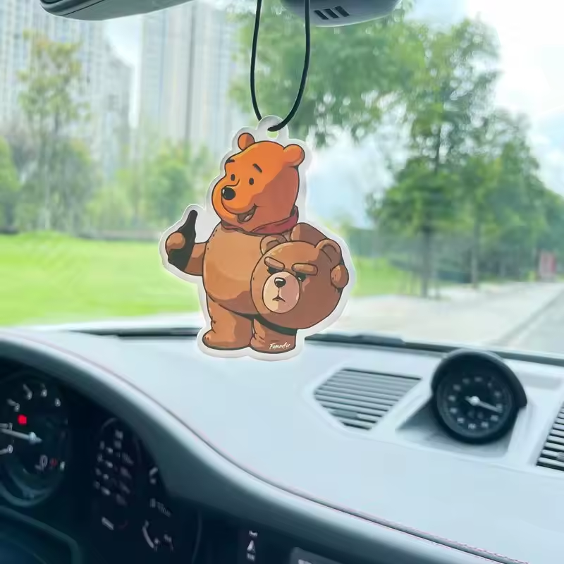 Cheap custom logo scent hanging paper perfume car air freshener decorative car air freshener