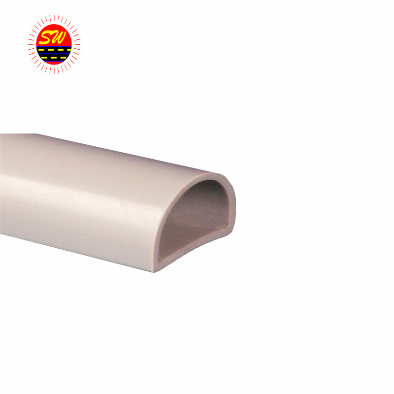 Manufacturer custom made PVC oval or half  plastic pipe