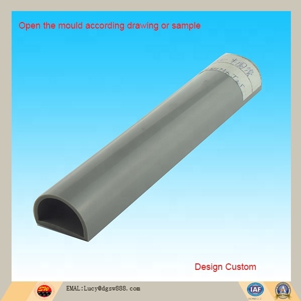 Manufacturer custom made PVC oval or half  plastic pipe