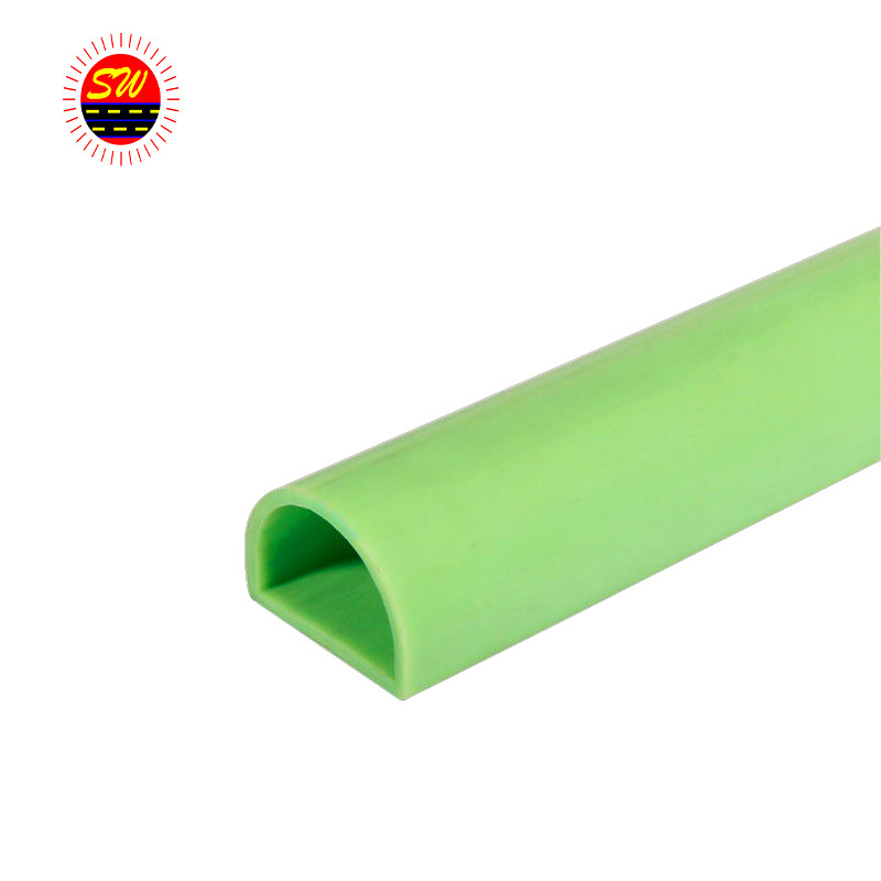 Manufacturer custom made PVC oval or half  plastic pipe