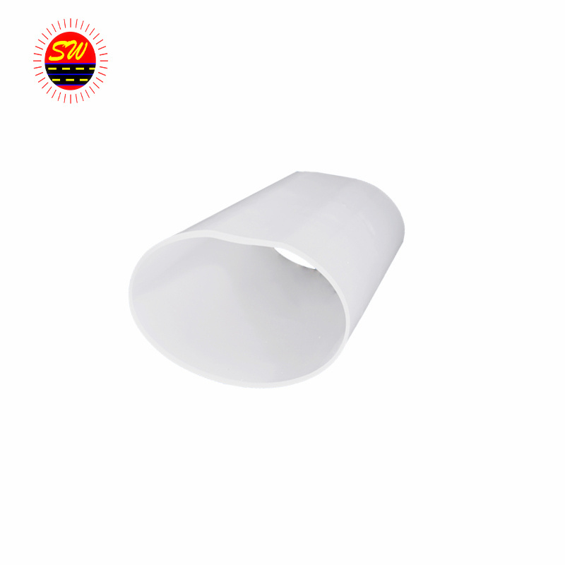 Manufacturer custom made PVC oval or half  plastic pipe