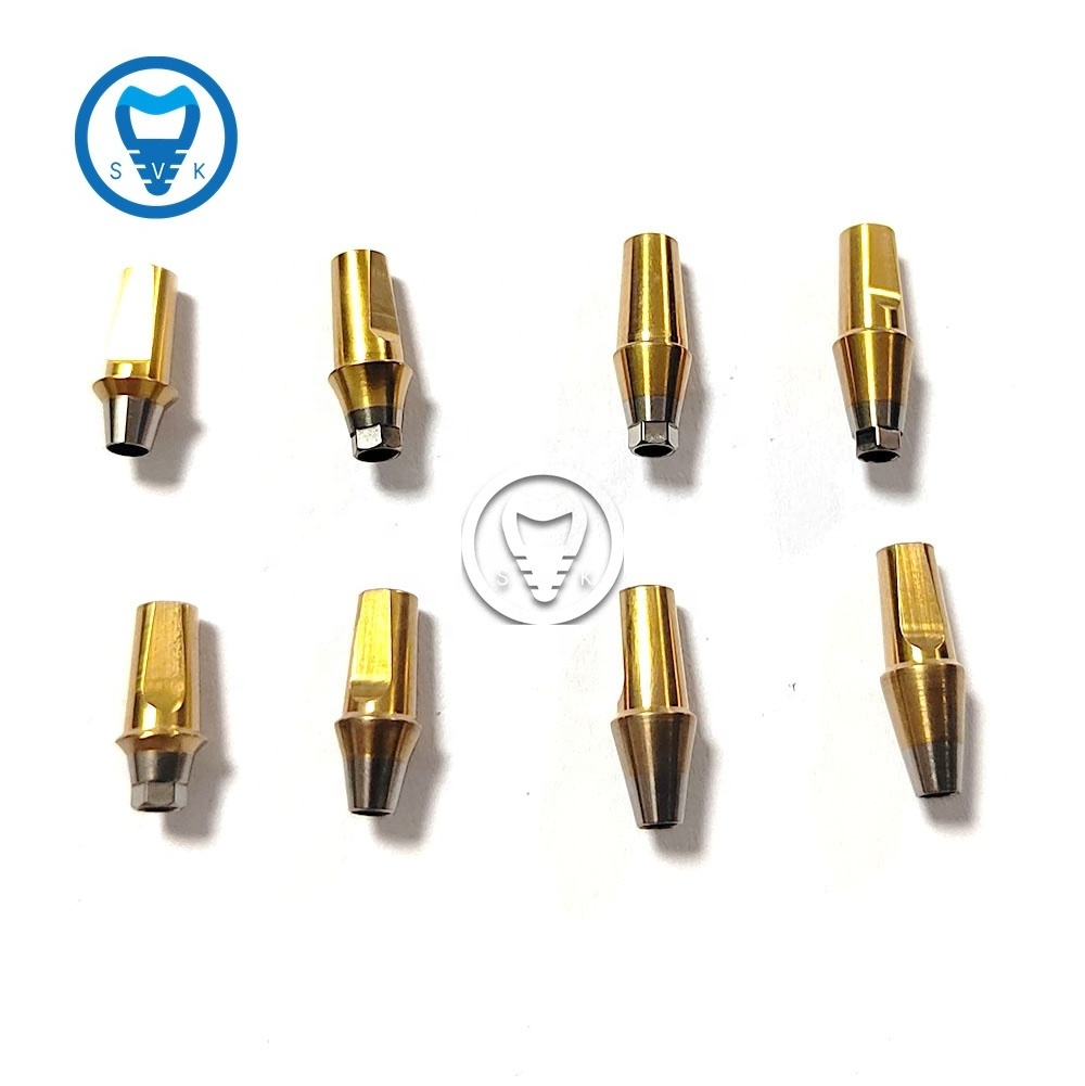 Titanium straight abutment ti cemented abutment compatible with Osstem Straumann system