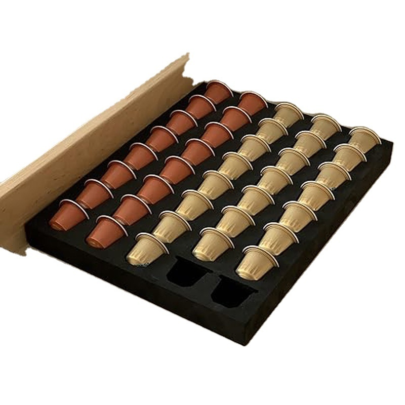 Custom EVA coffee pod storage tray, eva insert organizer for drawer or countertop, custom sizes available eva foam die cut