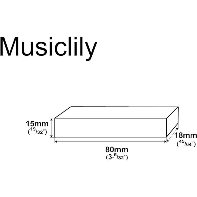 Customized Self-Adhesive EVA Foam Pickup Height Adjustment Anti-Vibration Foam for Jazz Bass Pickup, Black