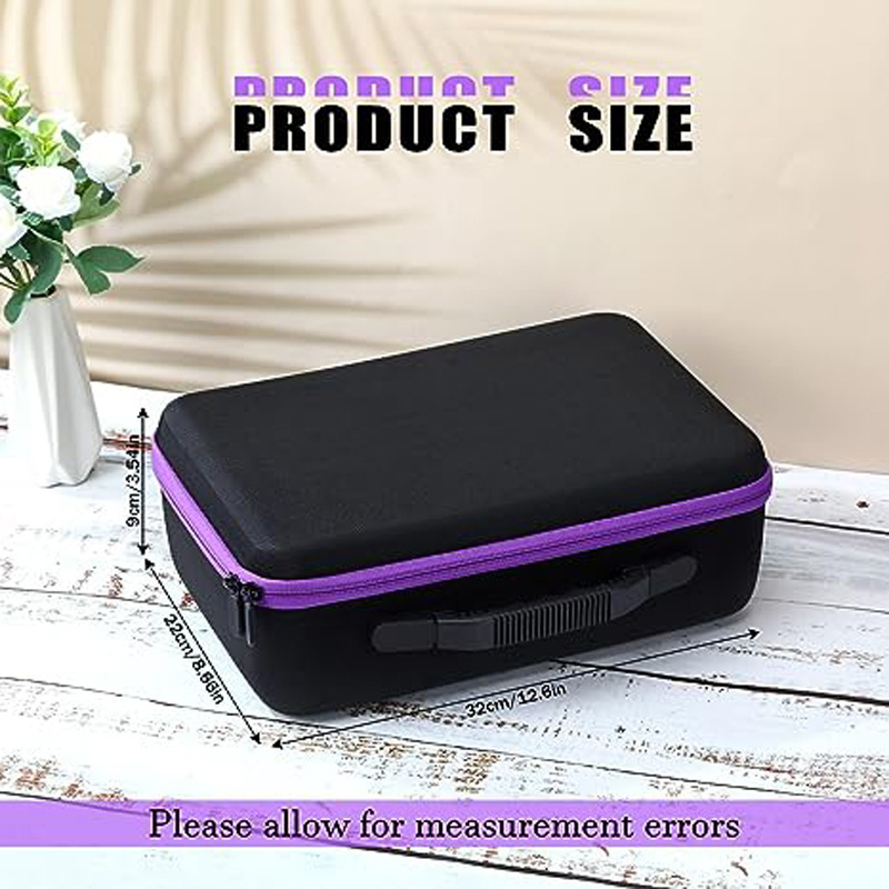 Custom EVA Essential Oil Storage EVA Hard Shell Double Layer  Carrying Case  Holder Organizer  Per Layer EVA Insert