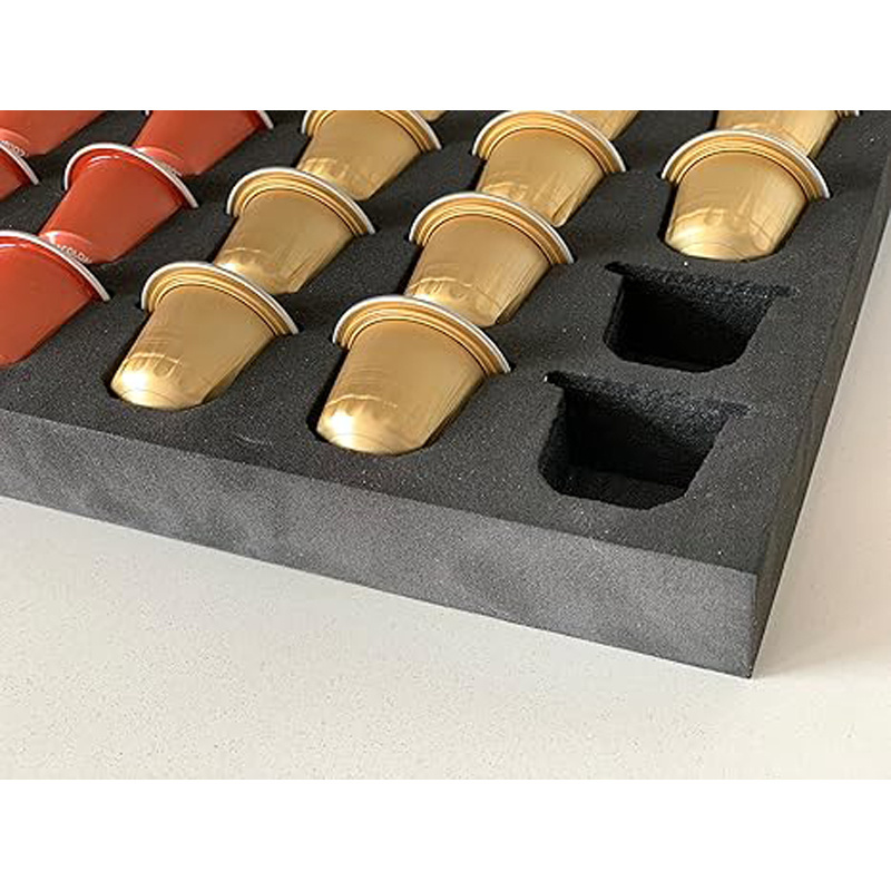 Custom EVA coffee pod storage tray, eva insert organizer for drawer or countertop, custom sizes available eva foam die cut