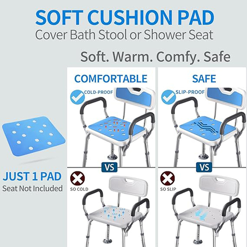 Custom EVA Foam Waterproof Shower Bench Cushion Cover for Bath Seat, Non Slip Coldproof Soft Foam Pad, eva insert