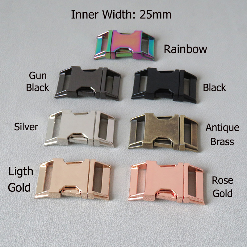 Wholesale Strap Belt Loop Dog Collar Leads Clasp 1Inch  D Ring Buckle  Hook Professional Metal Hardware For Bag Accessories