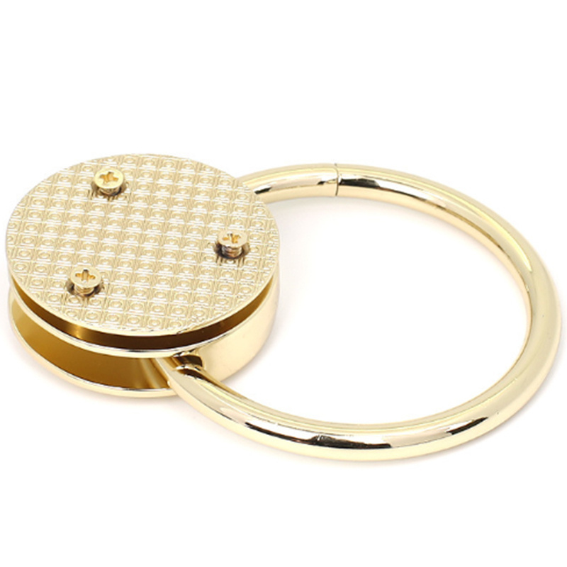 Newest design handbag hardware metal bag lock zinc alloy Metal Buckle lock with ring for bags