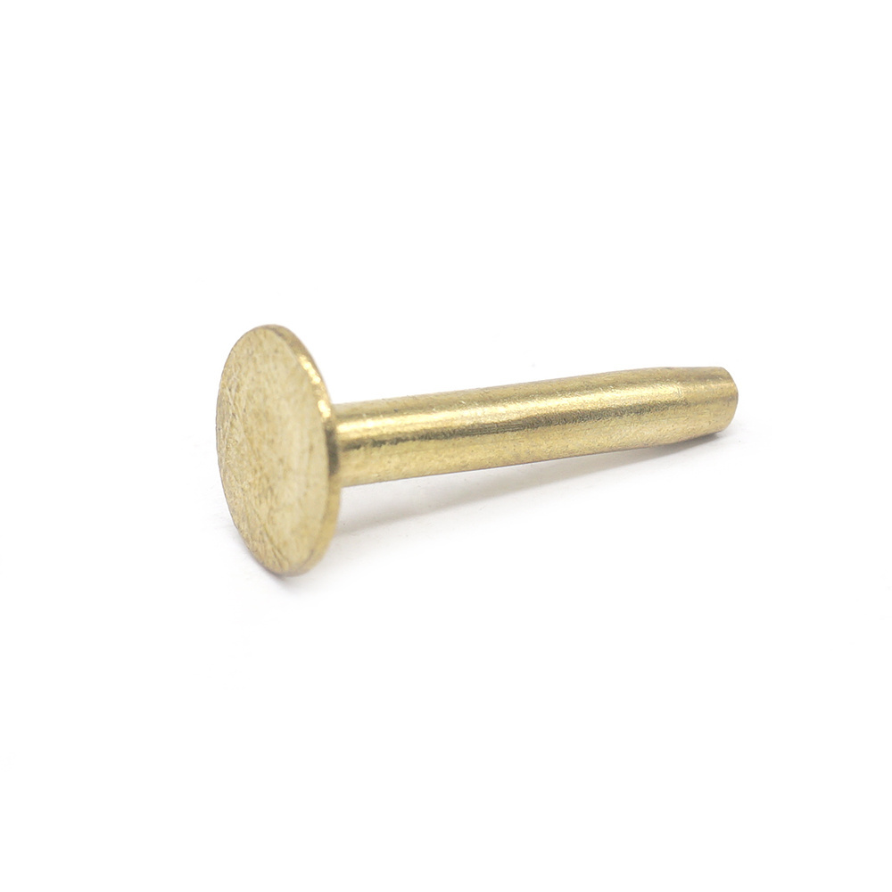 Custom Fasteners Countersunk Brass Rivets Steel Solid Rivets Flat Head Rivets